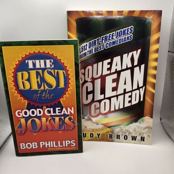 The Best of Good Clean Jokes and Squeaky Clean Comedy Book Bundle - Picture 1 of 6